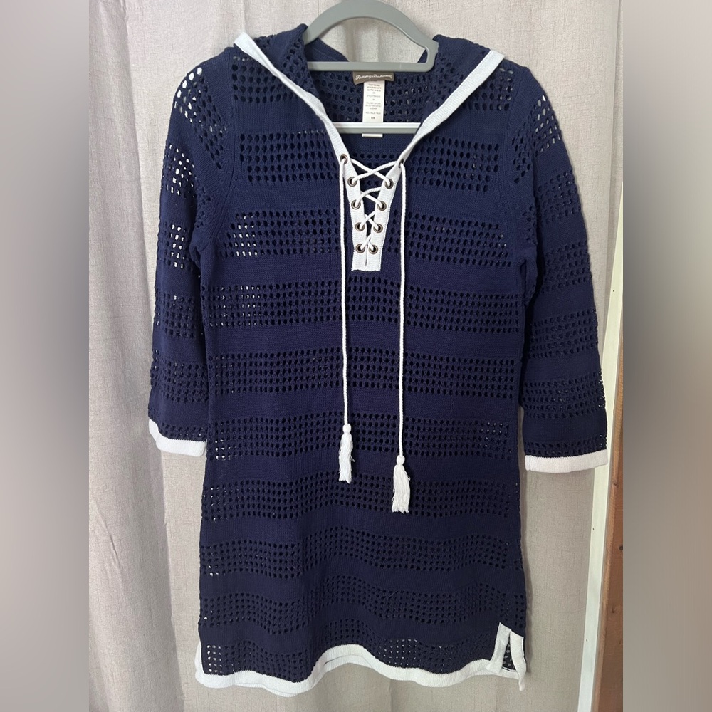 Tommy Bahama crochet coverup dress Size M